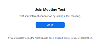 Zoom Test Room – PALCS HelpDesk